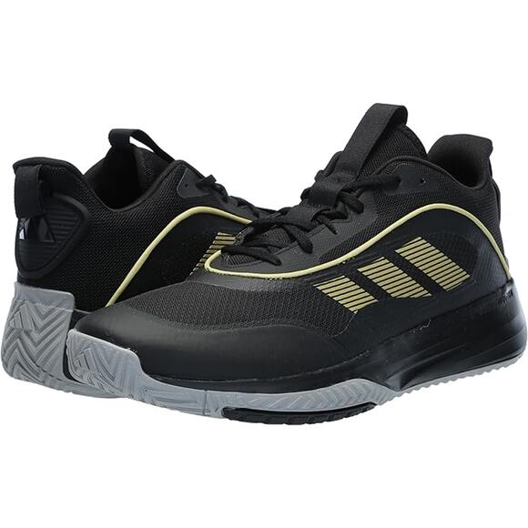 NWT adidas Men\'s Own The Game 3.0 Basketball,Black/Gold Metallic/Solid Grey,9.5 main image 3